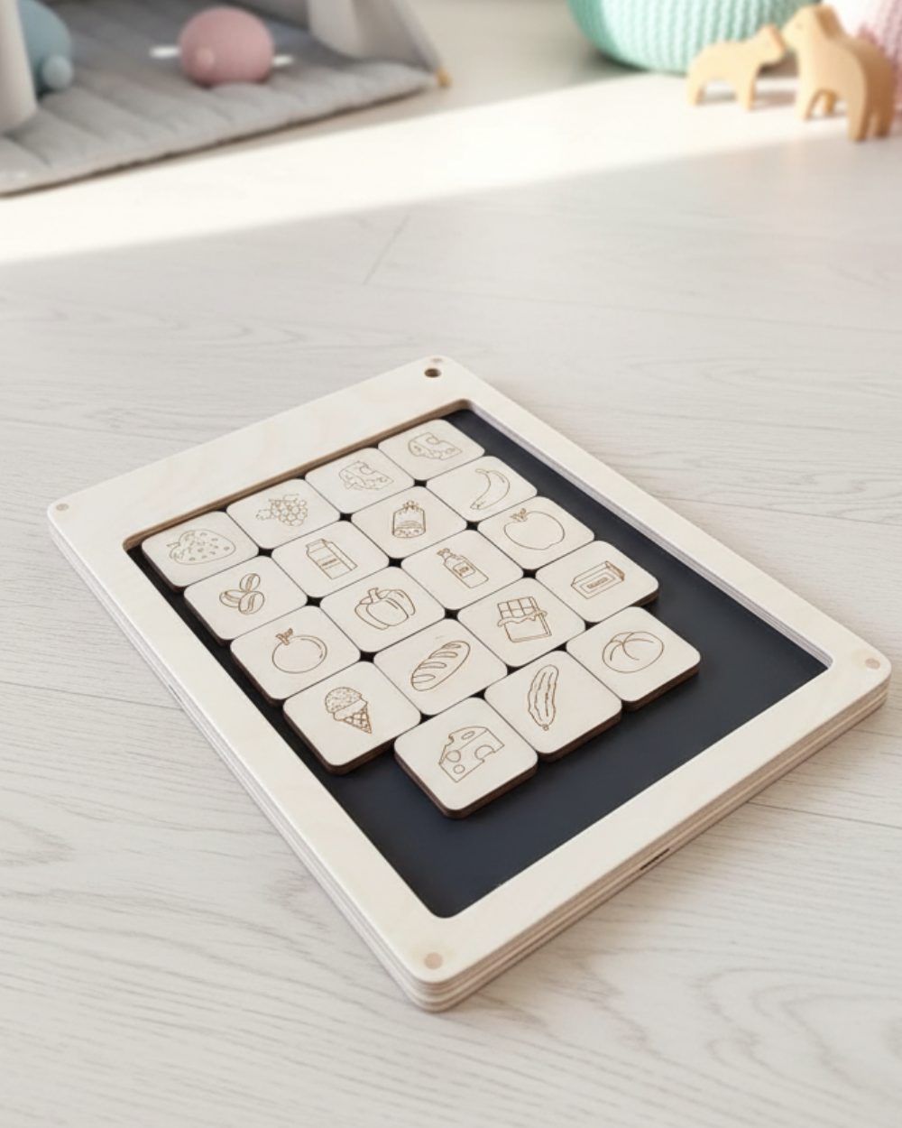 Der Alltagshelfer - das magnetische Einkaufsboard für Kinder