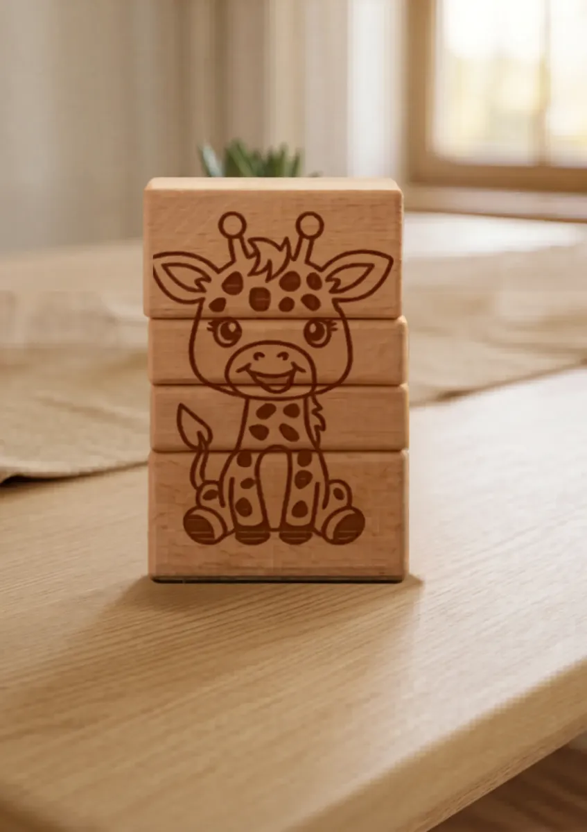 Giraffe Holzbausteine
