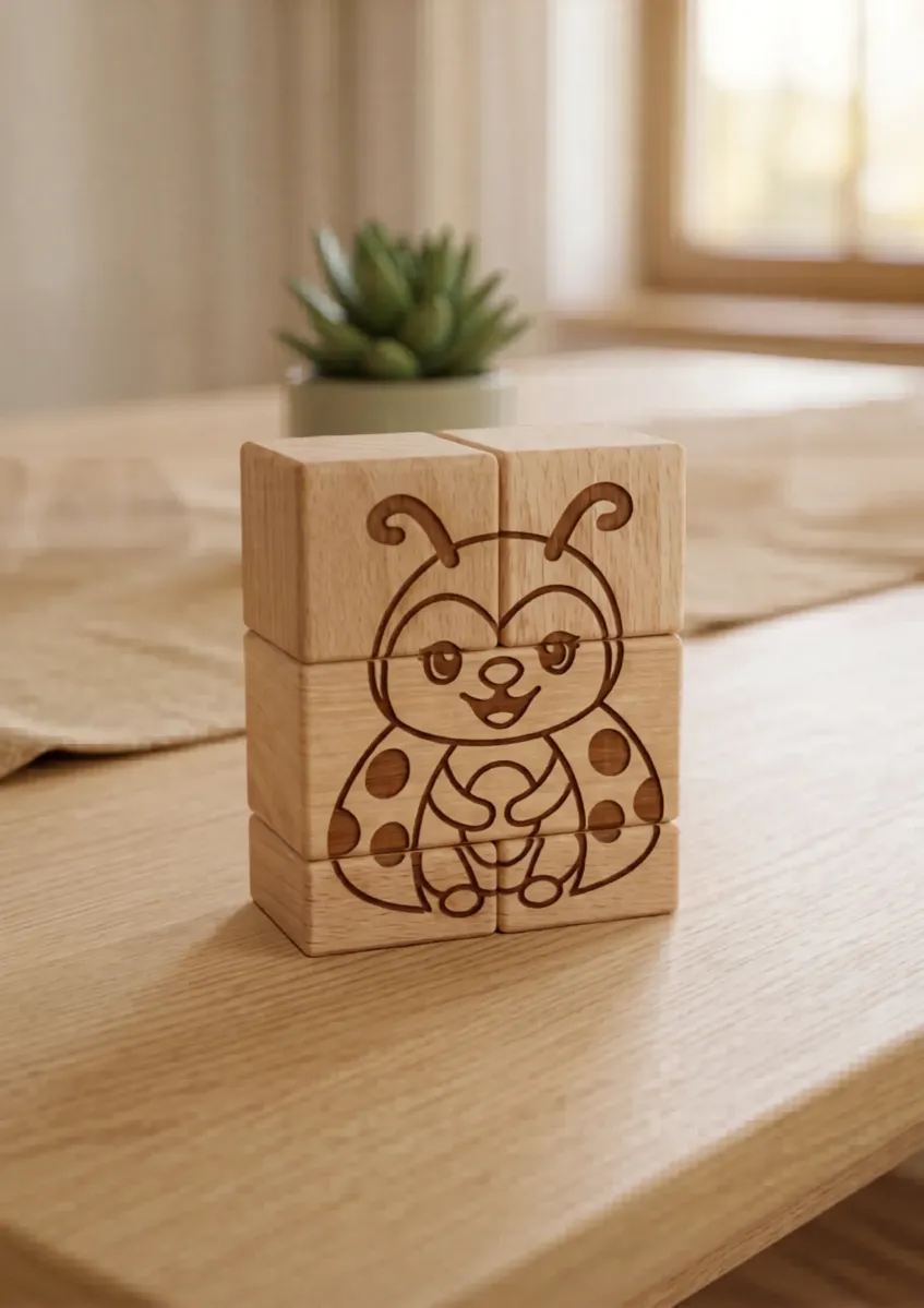 Marienkäfer Holzbausteine
