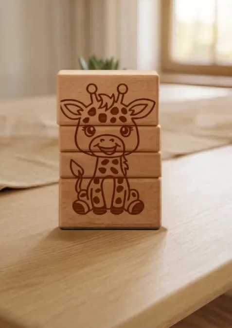 Giraffe Holzbausteine